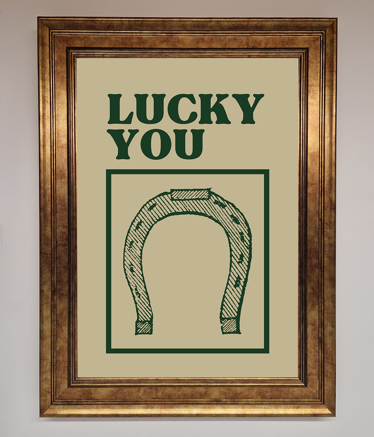 Lucky You Framed Wall Art print