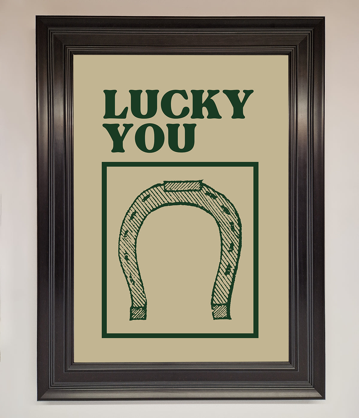 Lucky You Framed Wall Art print