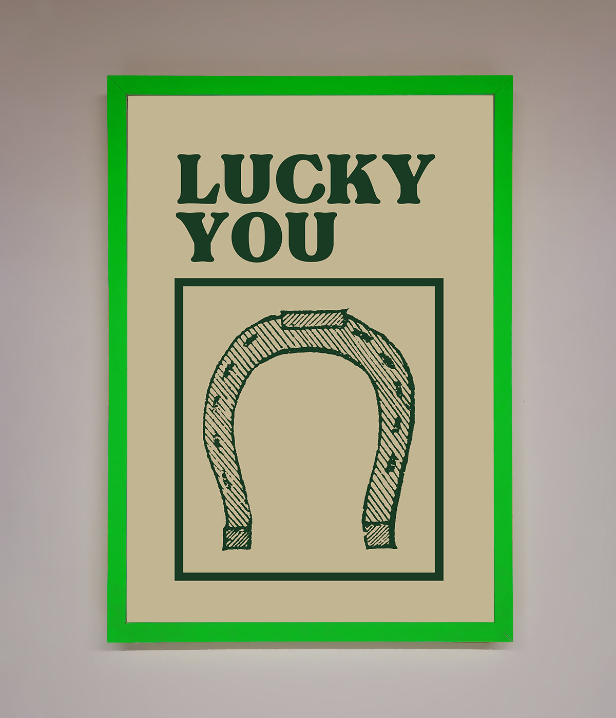 Lucky You Framed Wall Art print