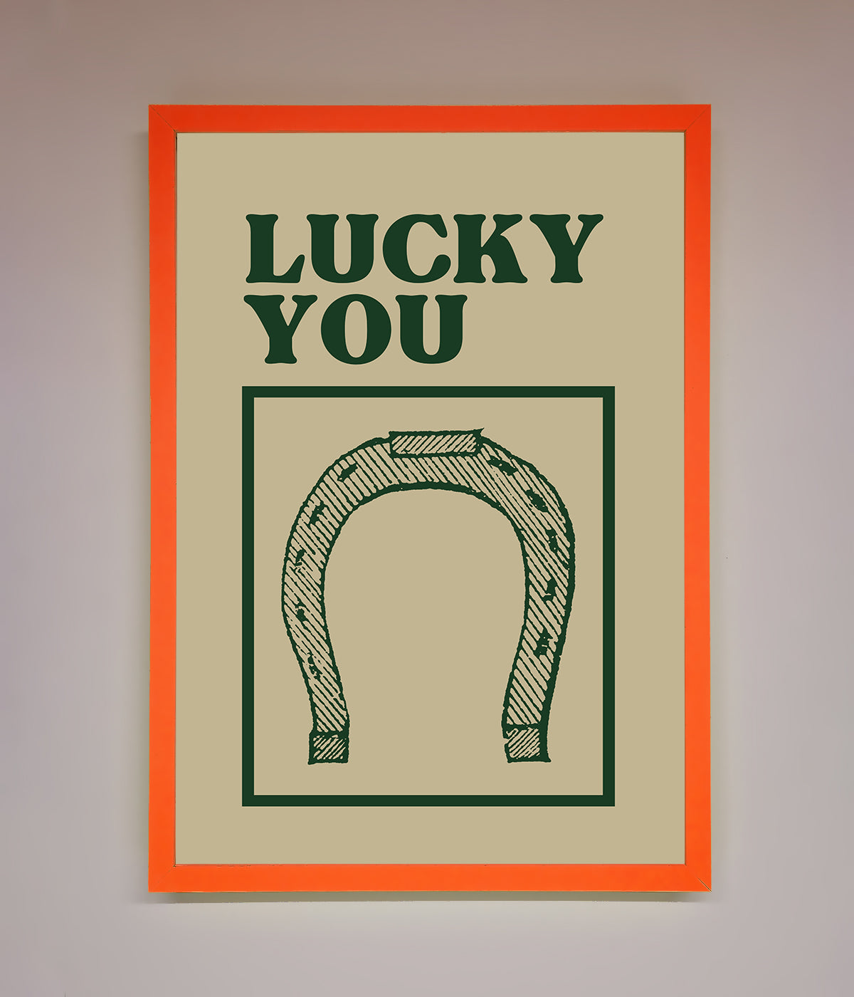 Lucky You Framed Wall Art print