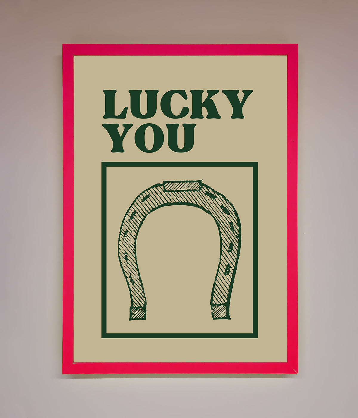 Lucky You Framed Wall Art print