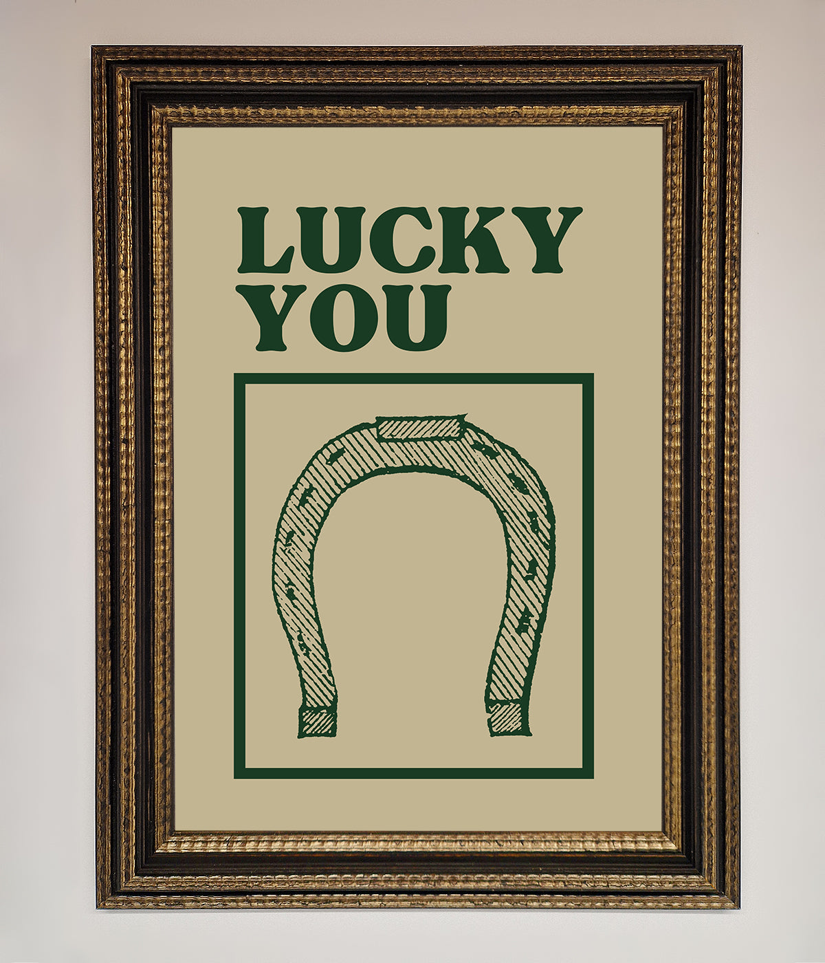 Lucky You Framed Wall Art print