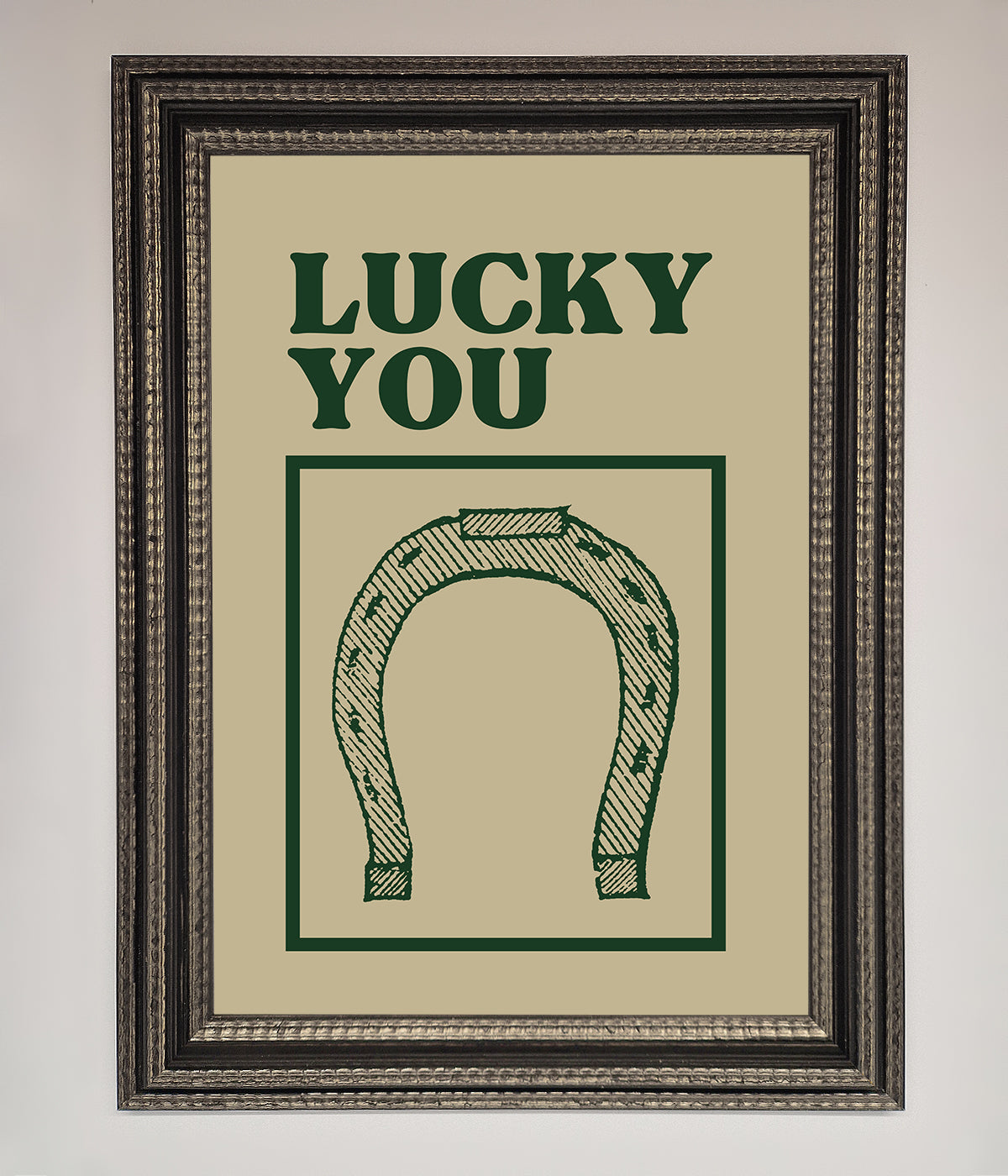 Lucky You Framed Wall Art print