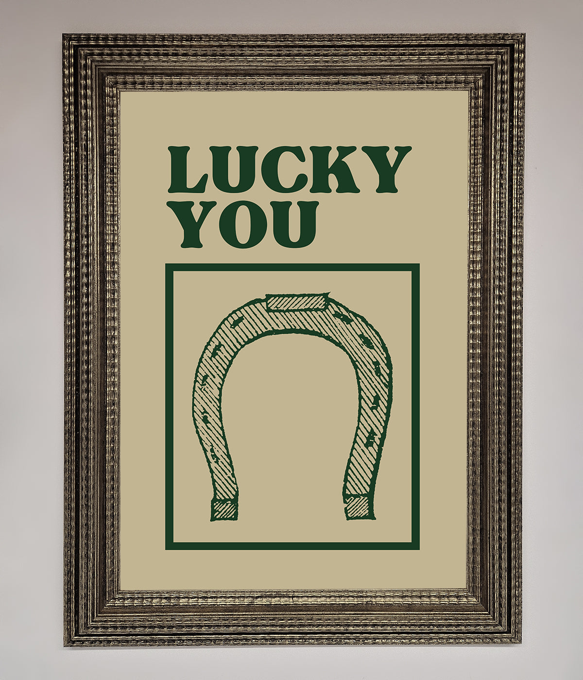 Lucky You Framed Wall Art print