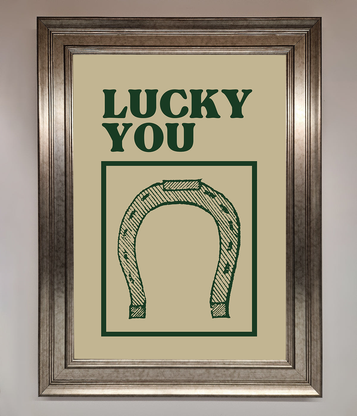 Lucky You Framed Wall Art print