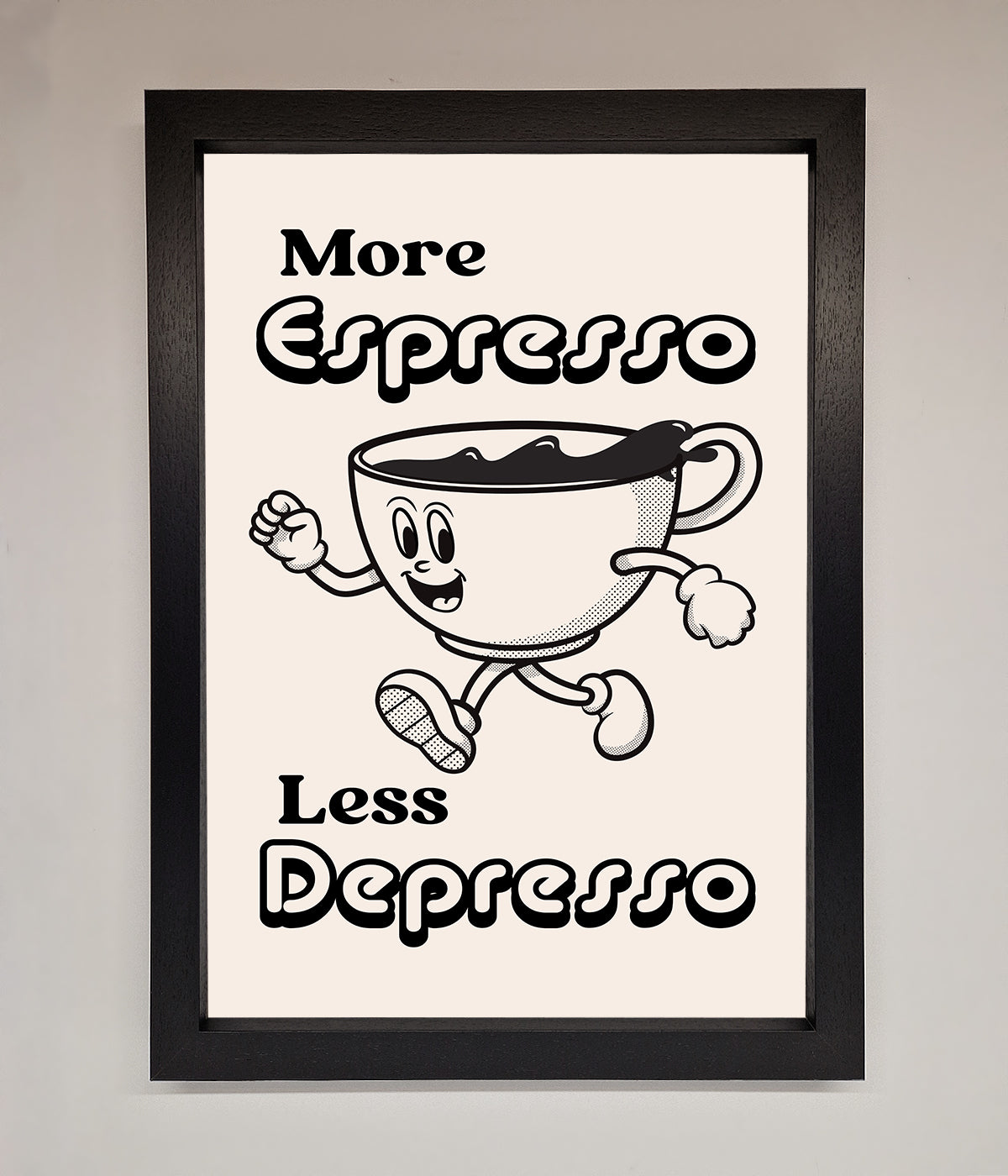 More Espresso Framed Print print