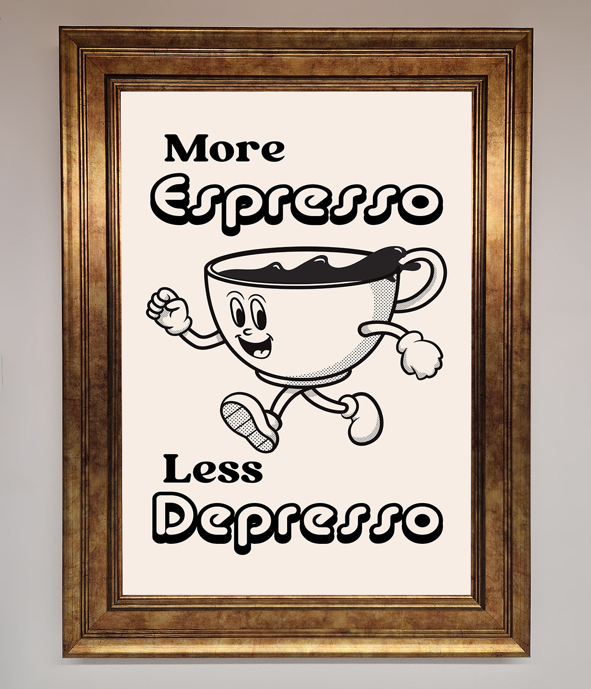 More Espresso Framed Print print