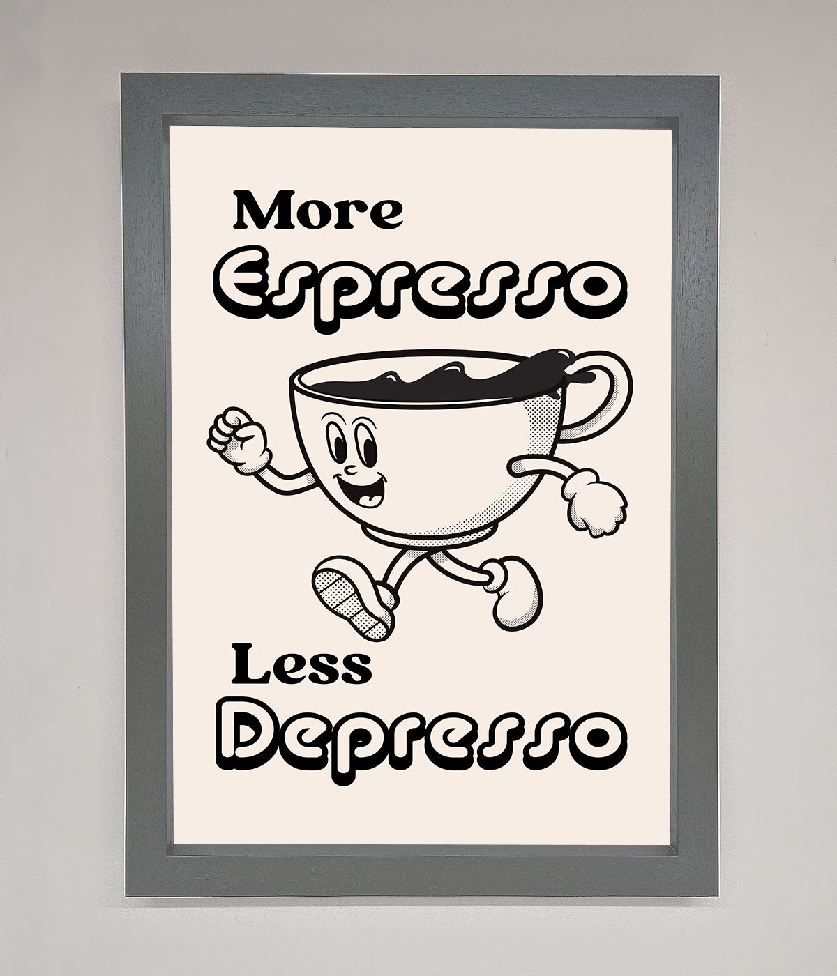 More Espresso Framed Print print