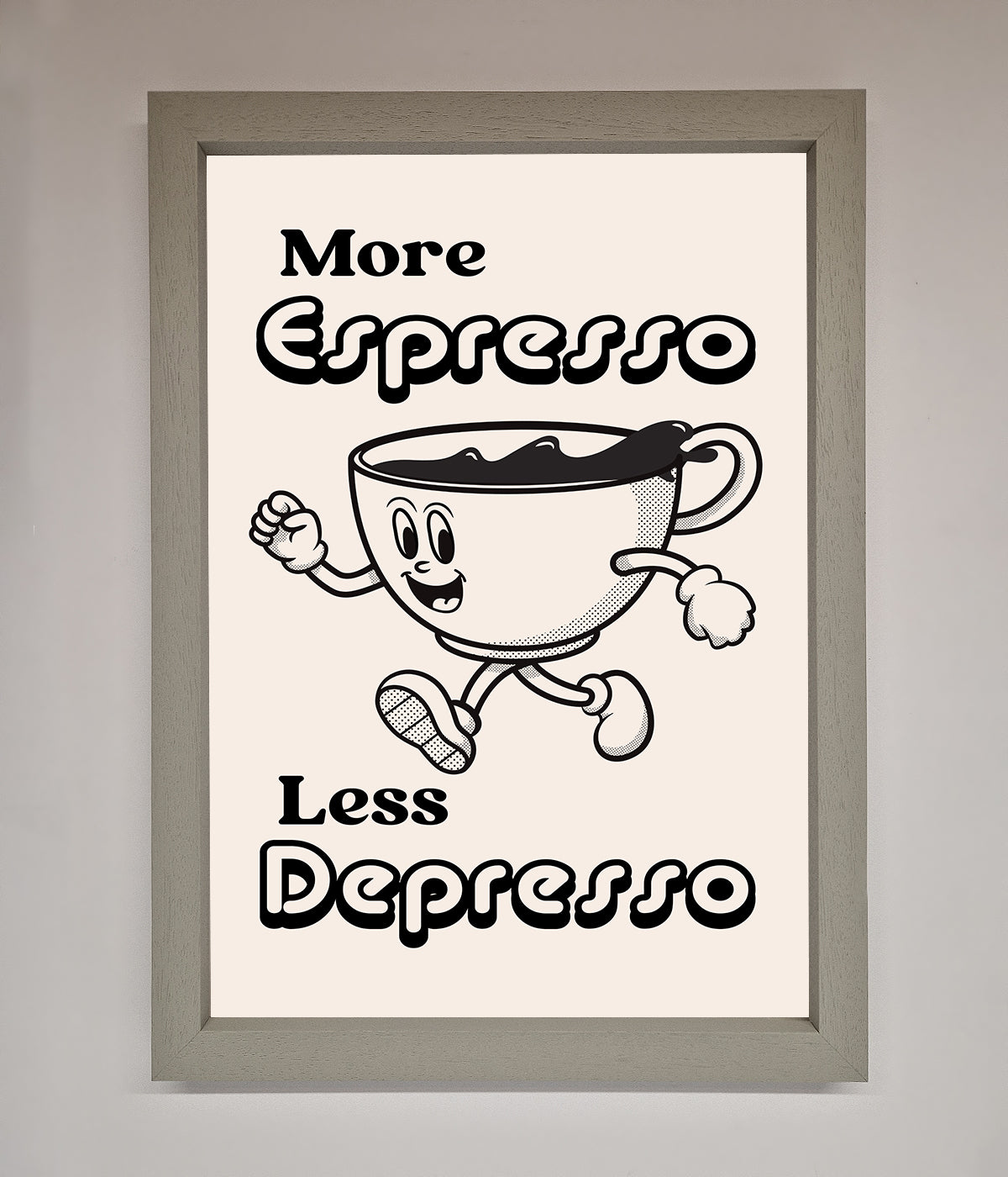 More Espresso Framed Print print