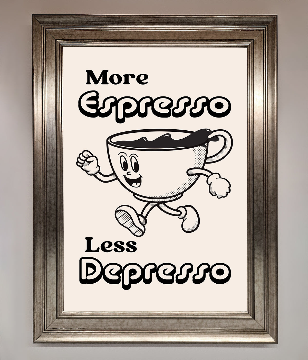 More Espresso Framed Print print