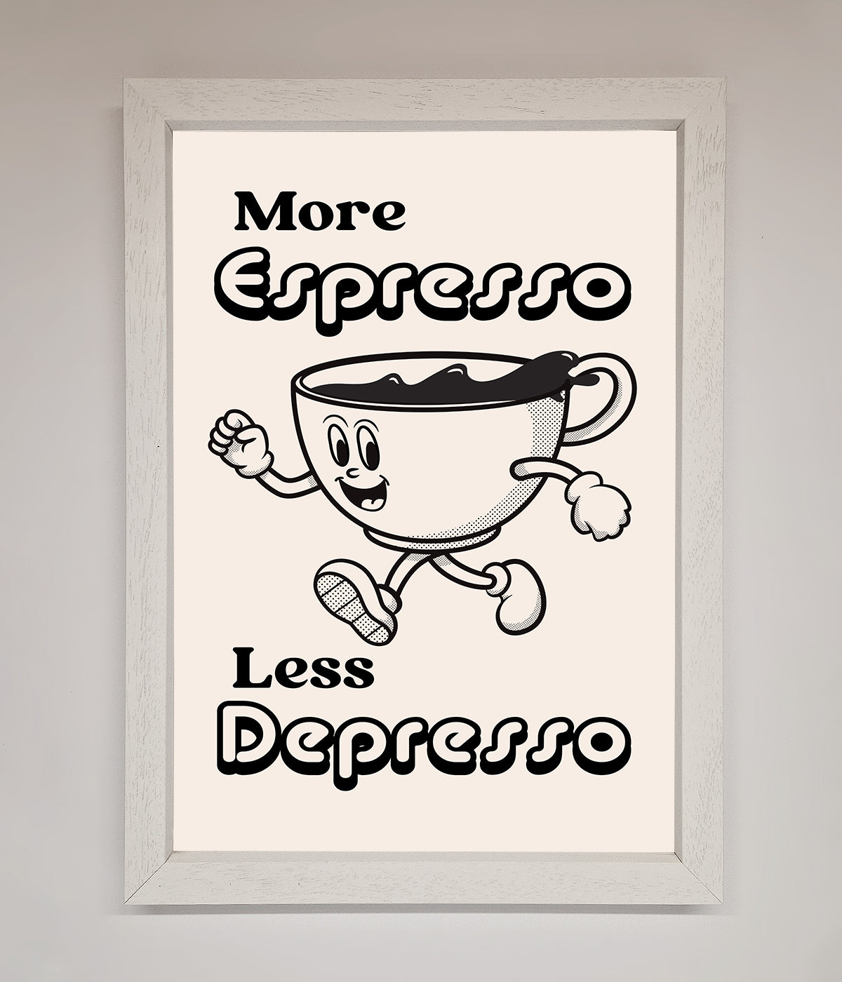 More Espresso Framed Print print