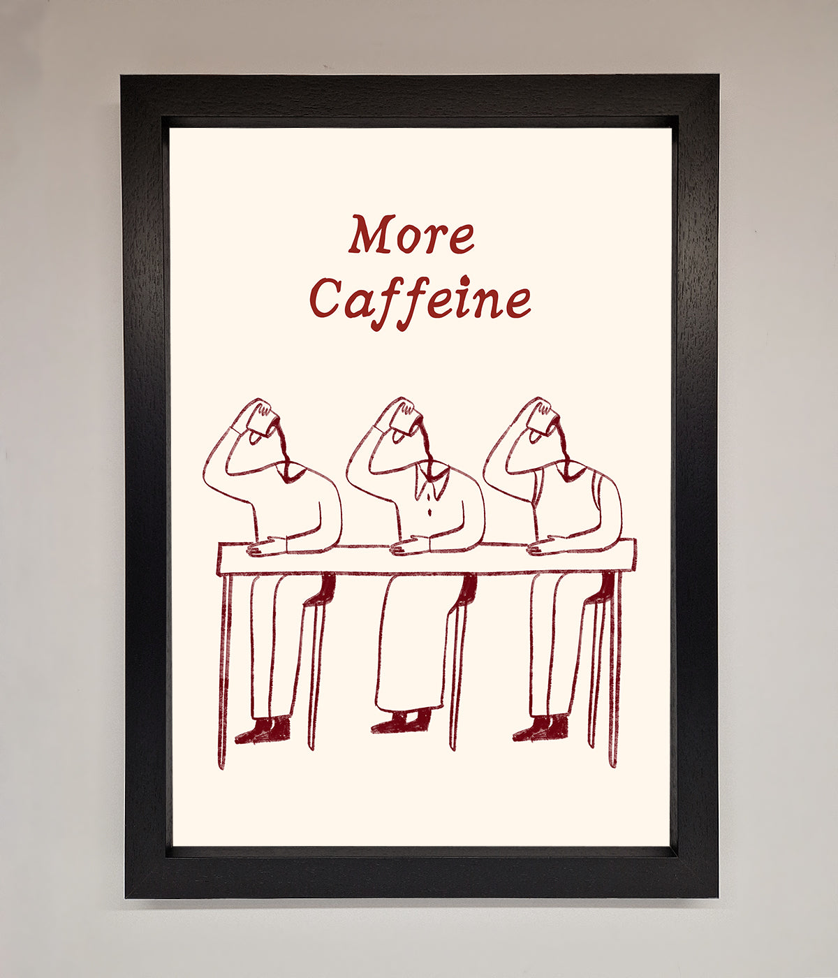 More Caffeine Framed Wall Art print