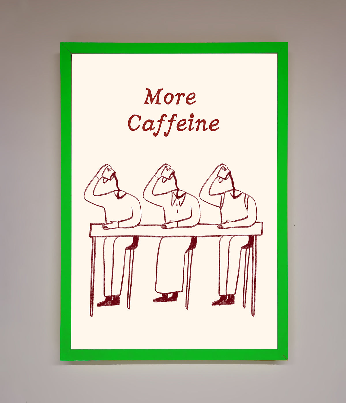 More Caffeine Framed Wall Art print