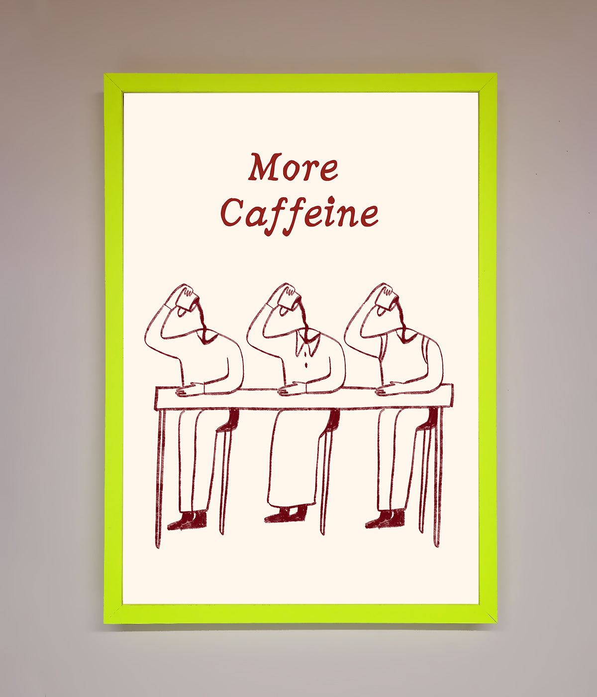 More Caffeine Framed Wall Art print