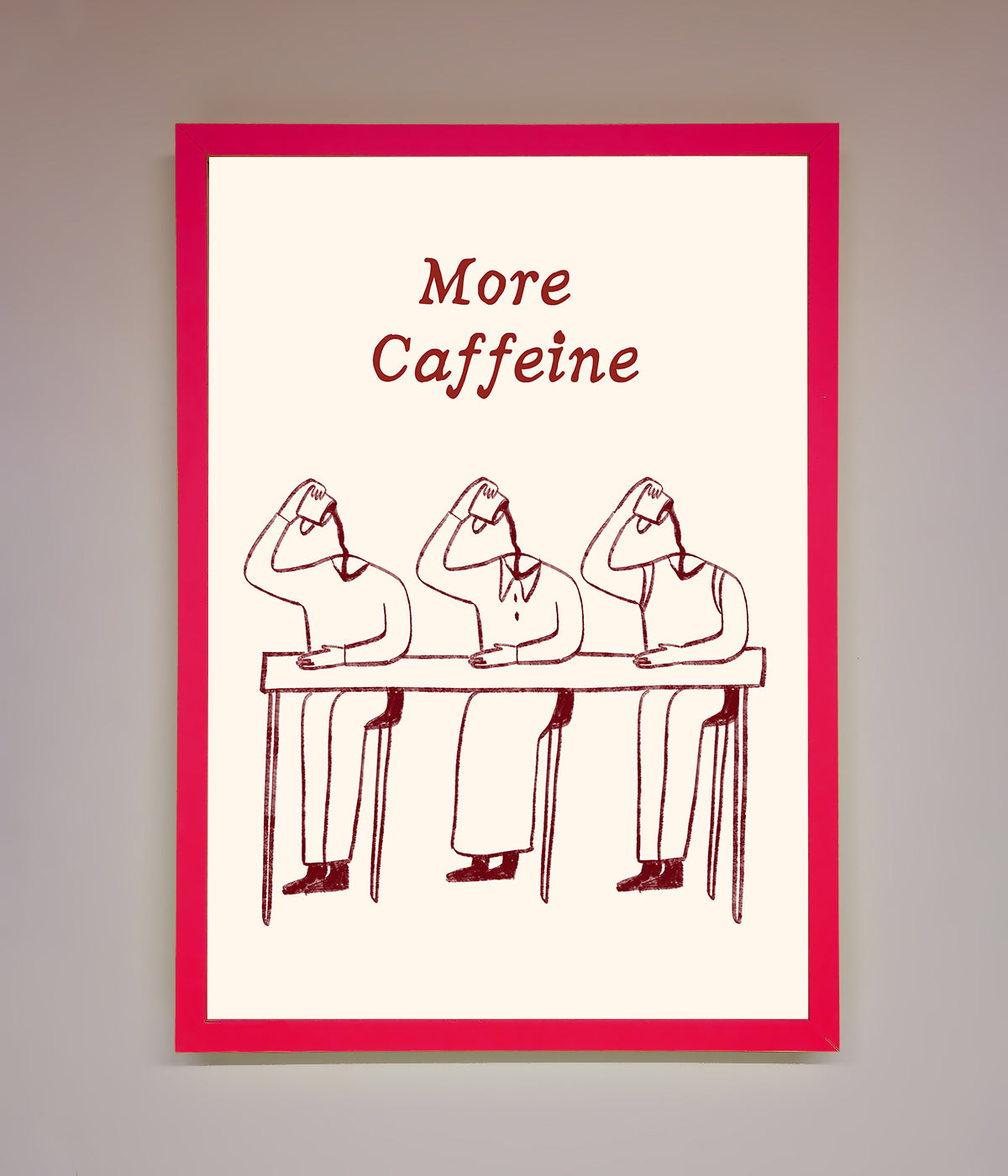 More Caffeine Framed Wall Art print