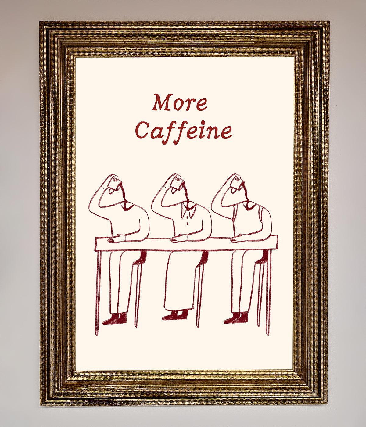 More Caffeine Framed Wall Art print