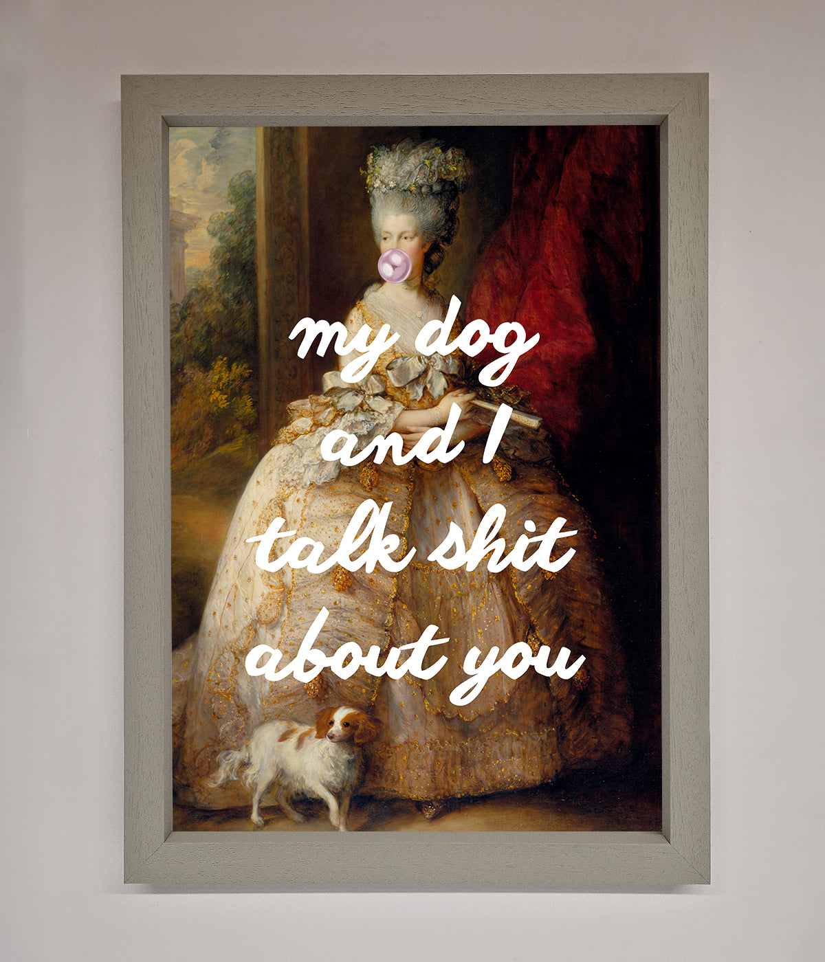 My Dog And I Framed Poster print