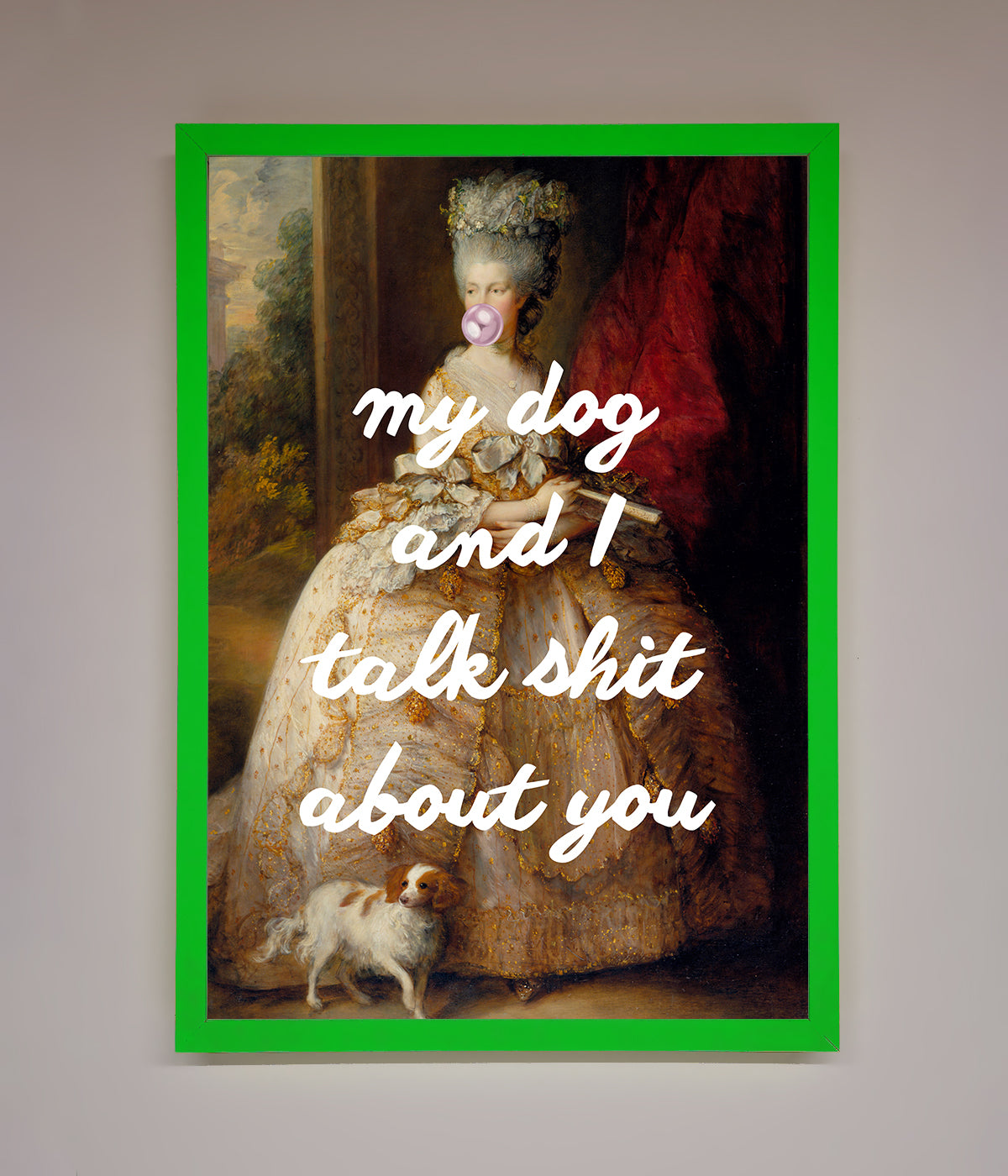 My Dog And I Framed Poster print