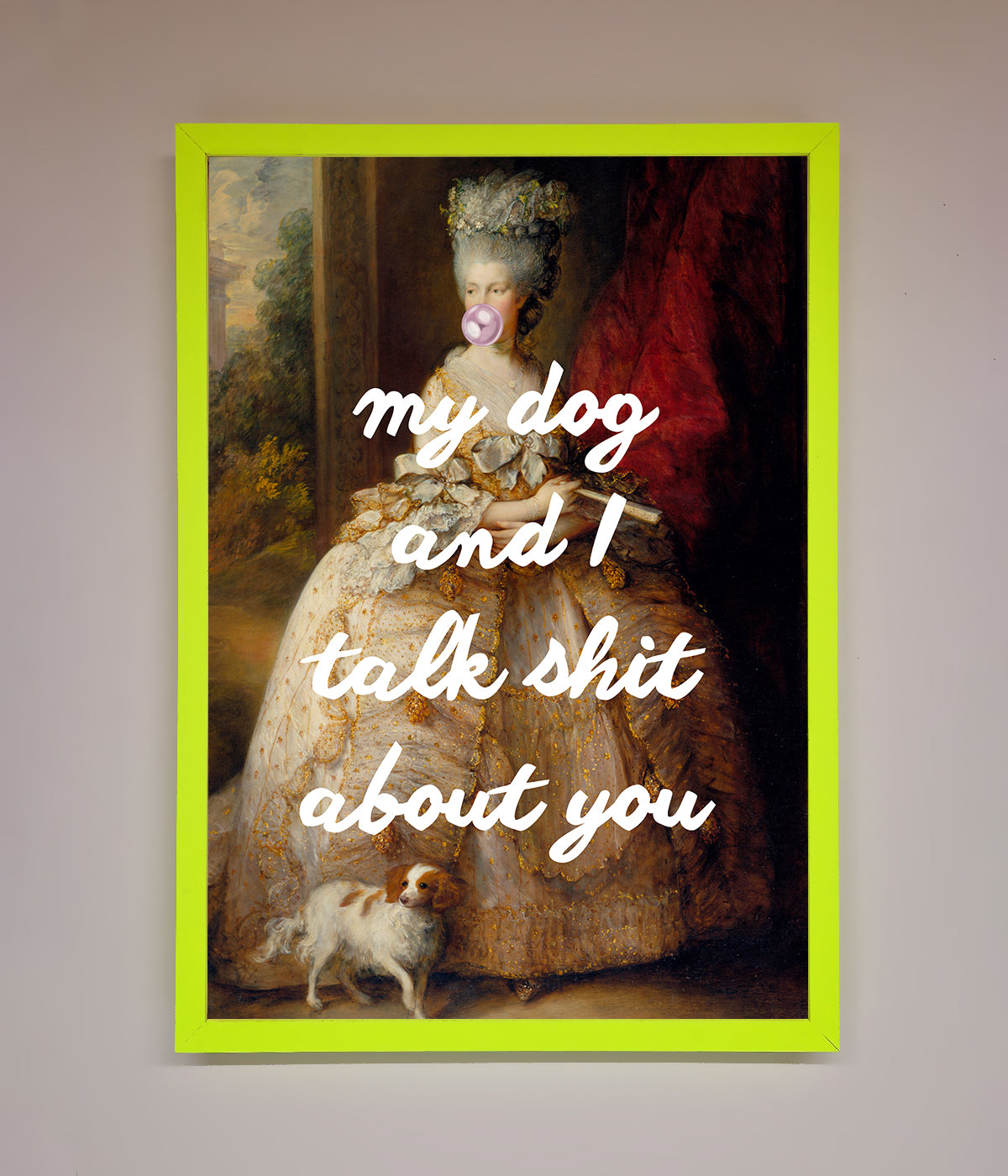 My Dog And I Framed Poster print