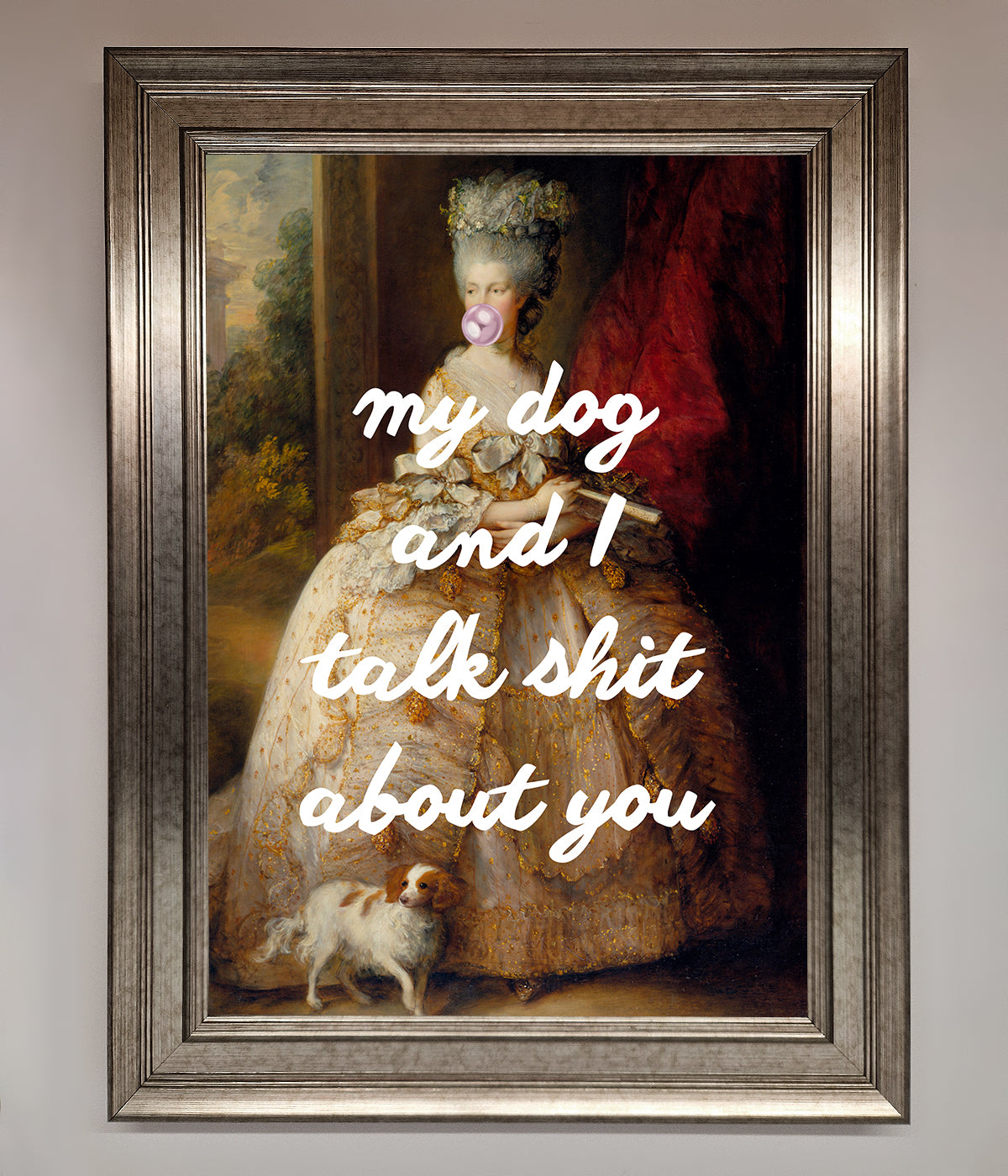 My Dog And I Framed Poster print