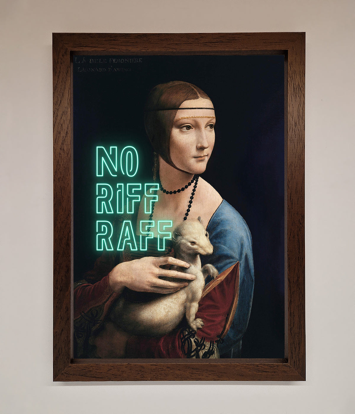 No Riff Raff Framed Print print