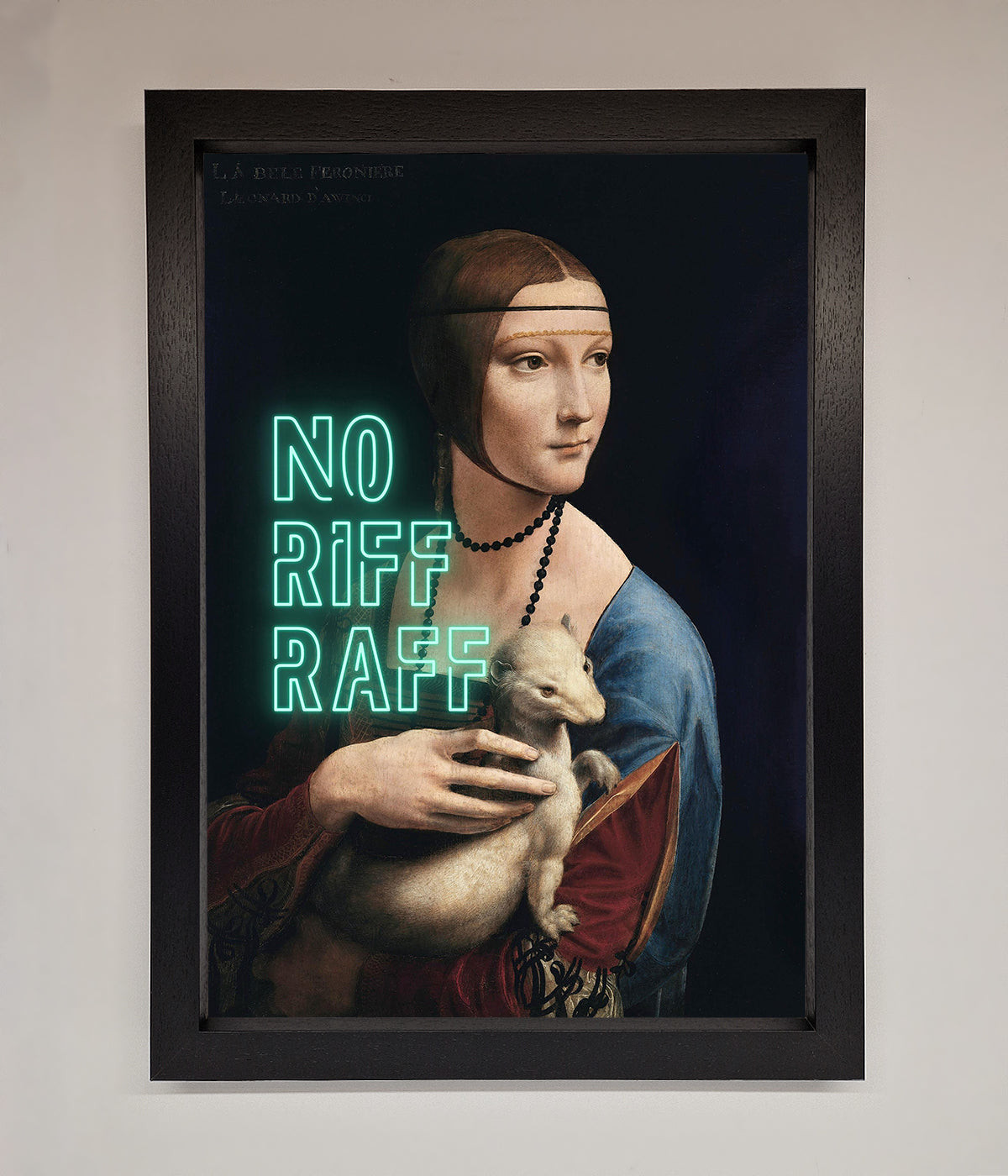 No Riff Raff Framed Print print