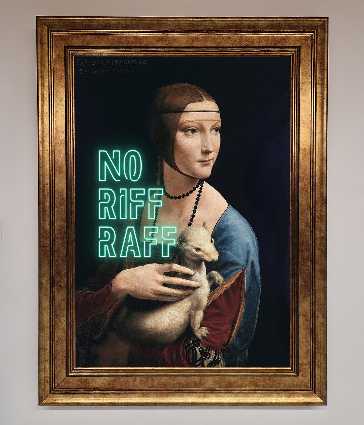 No Riff Raff Framed Print print