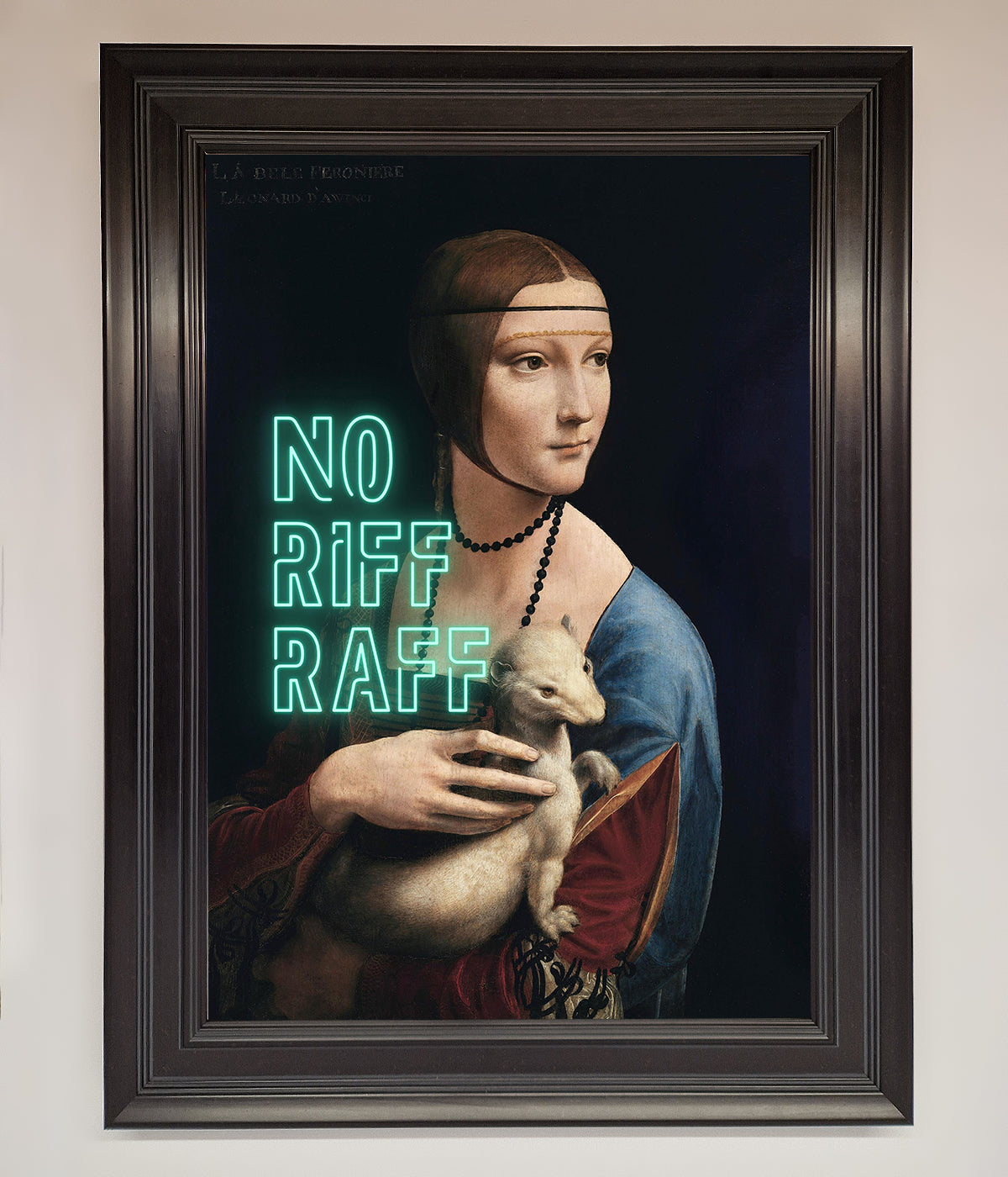 No Riff Raff Framed Print print