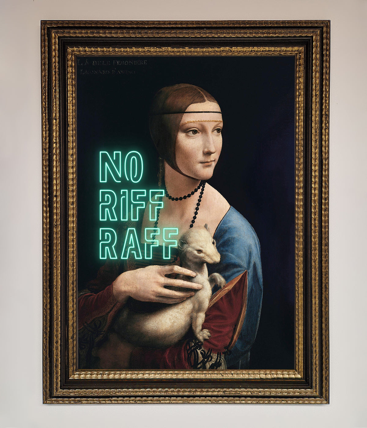 No Riff Raff Framed Print print