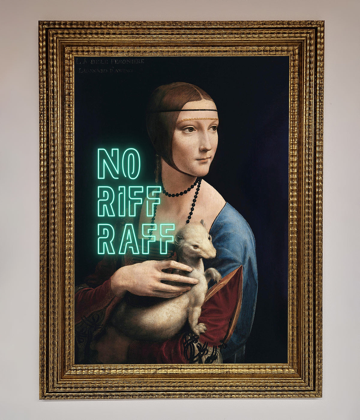 No Riff Raff Framed Print print