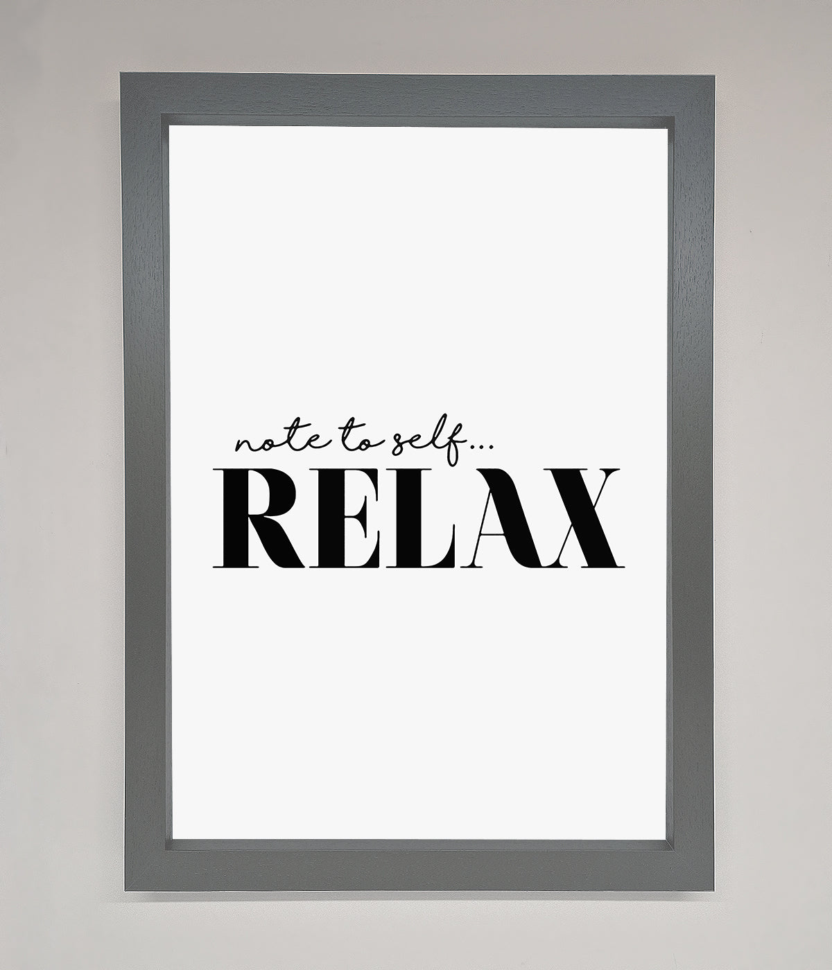 Not to Self Motivational quote Framed Wall Art print