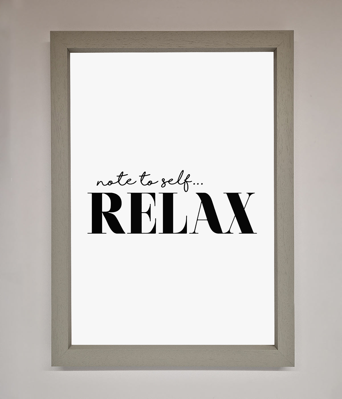 Not to Self Motivational quote Framed Wall Art print