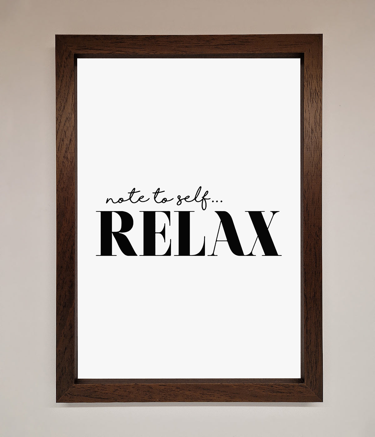 Not to Self Motivational quote Framed Wall Art print