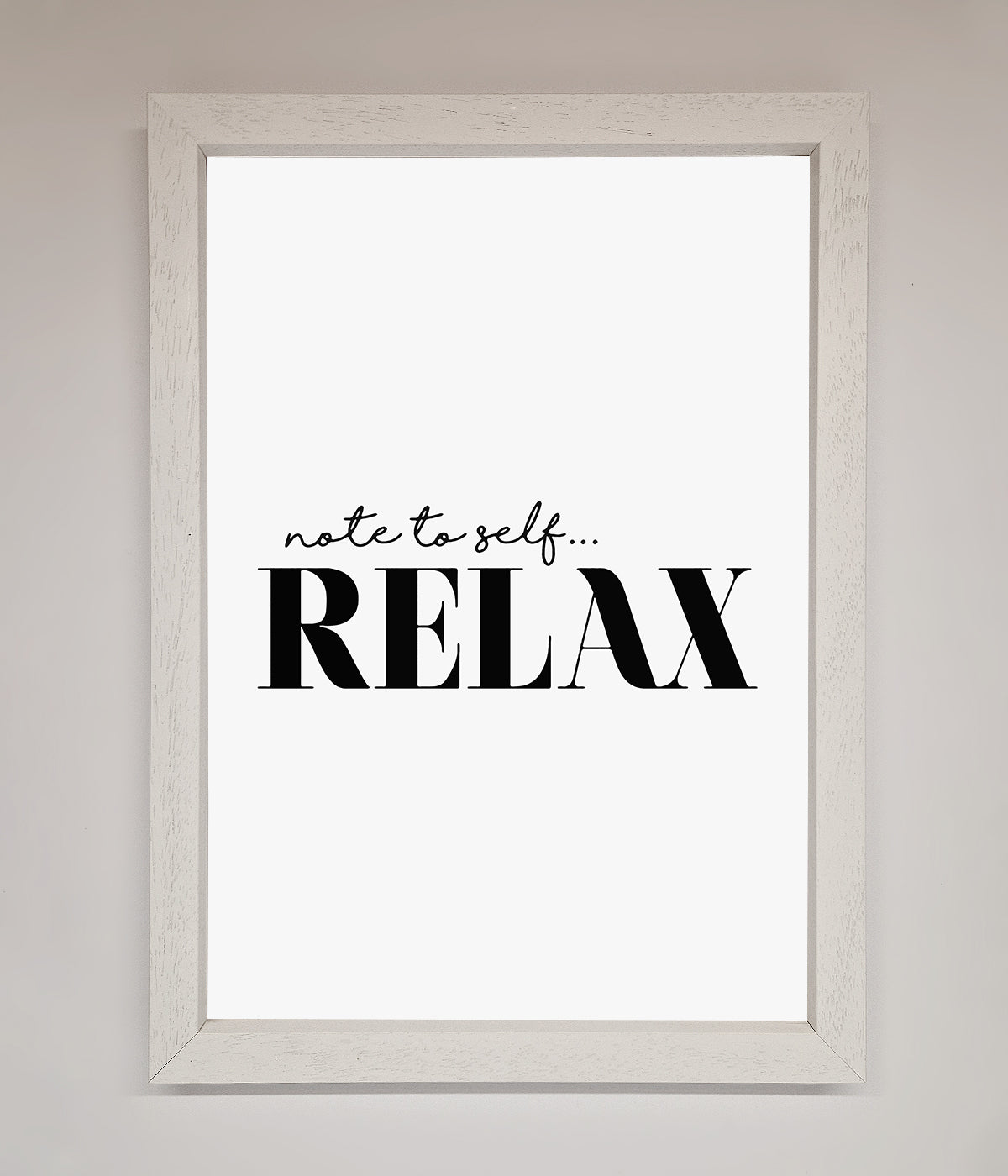 Not to Self Motivational quote Framed Wall Art print