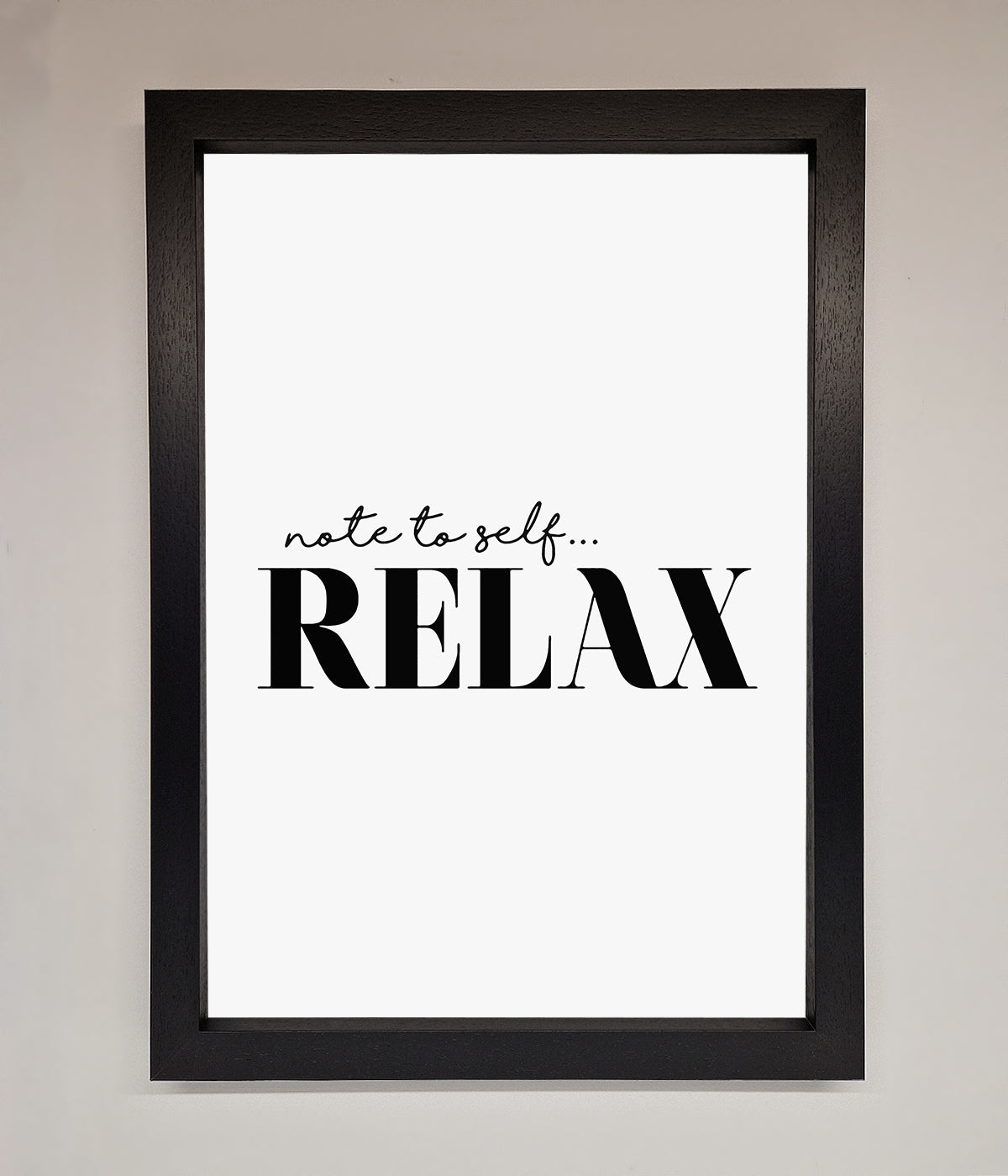 Not to Self Motivational quote Framed Wall Art print