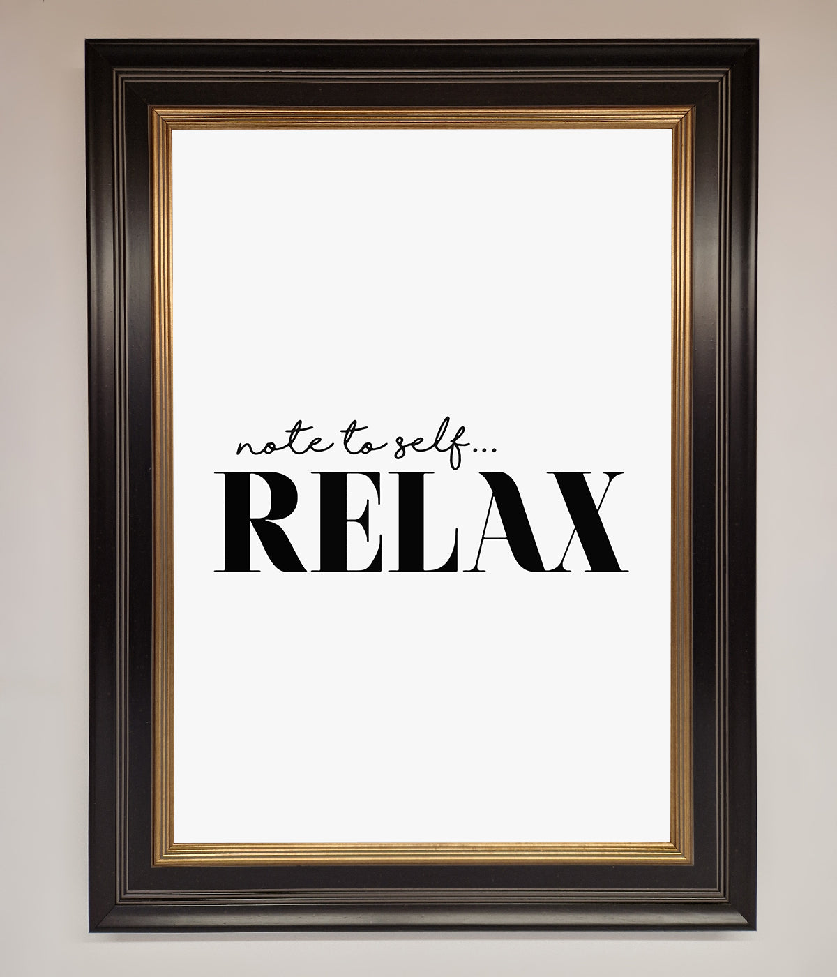 Not to Self Motivational quote Framed Wall Art print