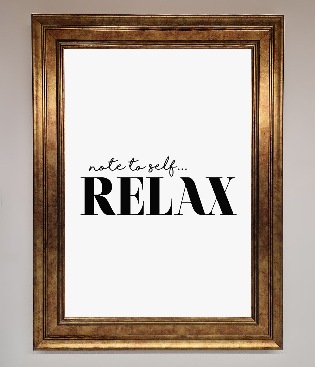 Not to Self Motivational quote Framed Wall Art print