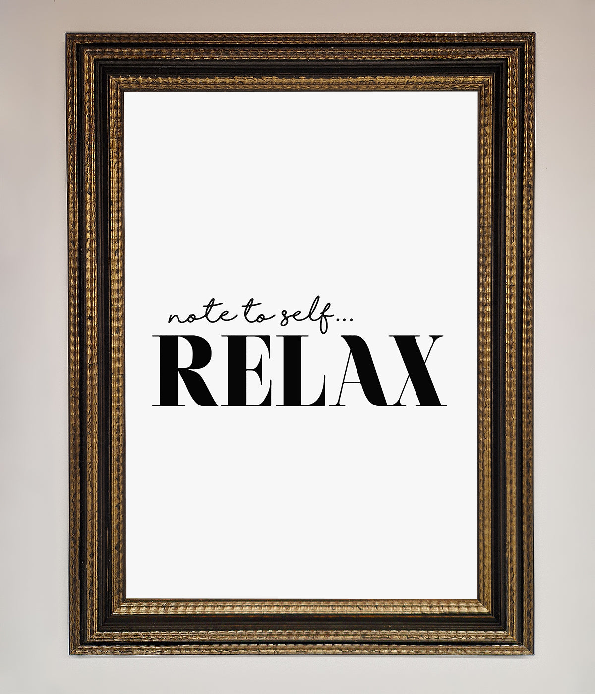 Not to Self Motivational quote Framed Wall Art print