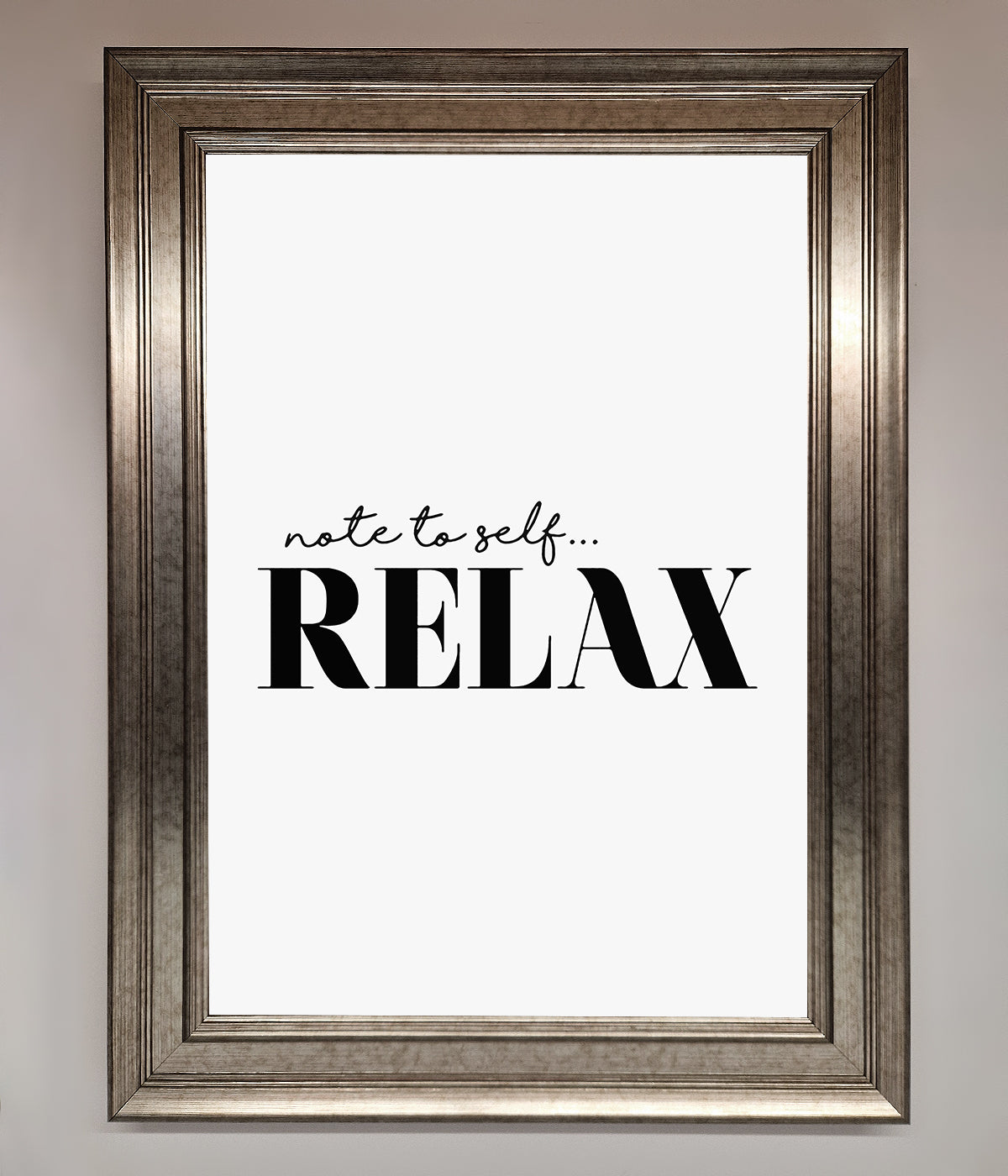 Not to Self Motivational quote Framed Wall Art print