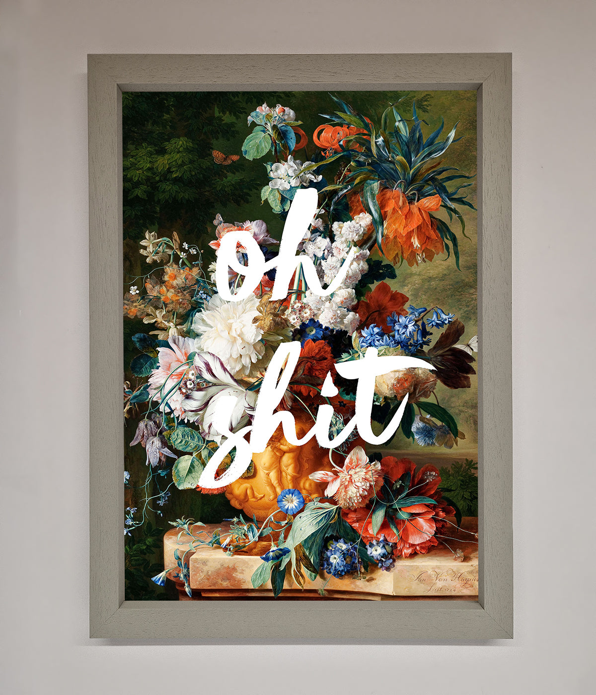 Oh Sh*t quote Framed Poster print