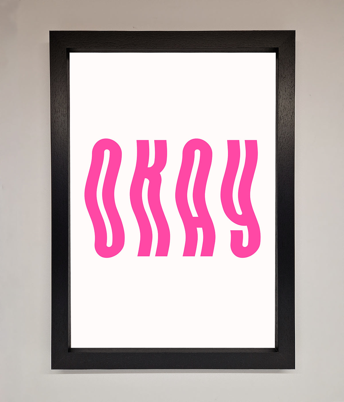 Okay Framed Poster print