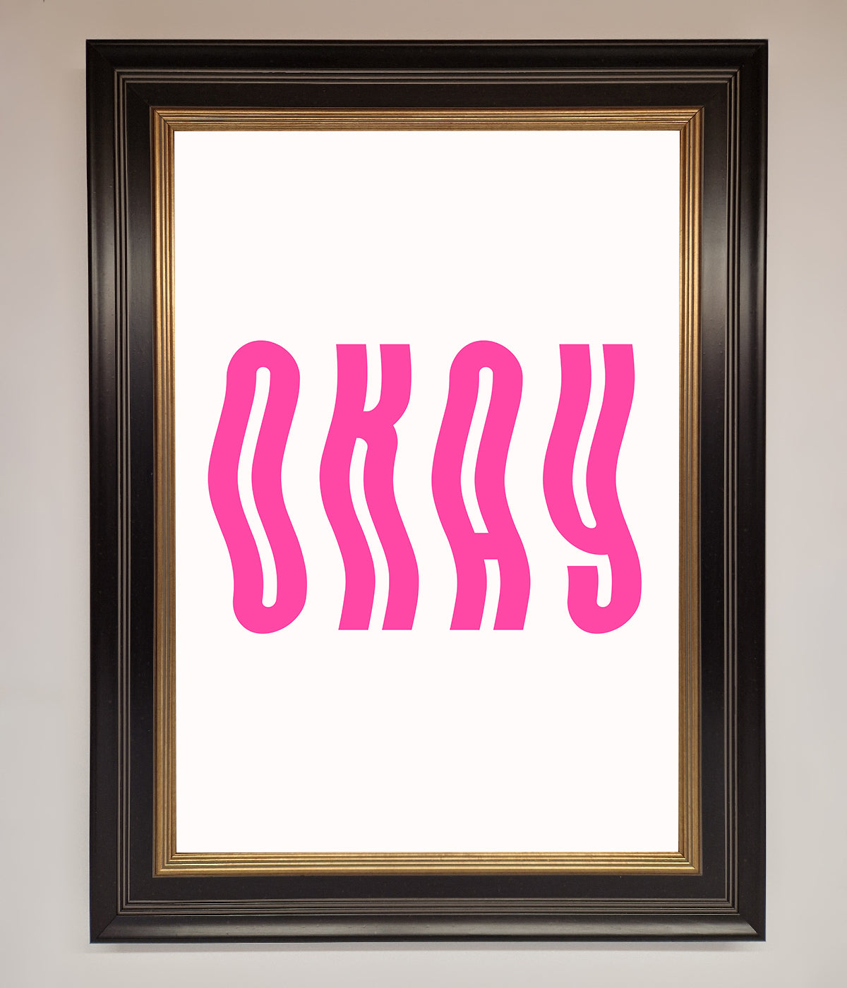 Okay Framed Poster print