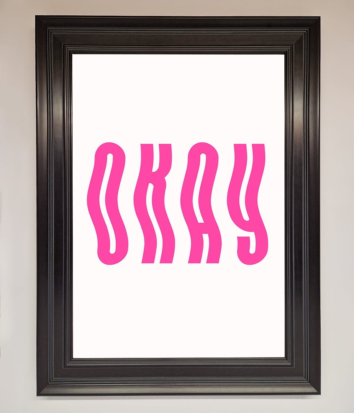 Okay Framed Poster print