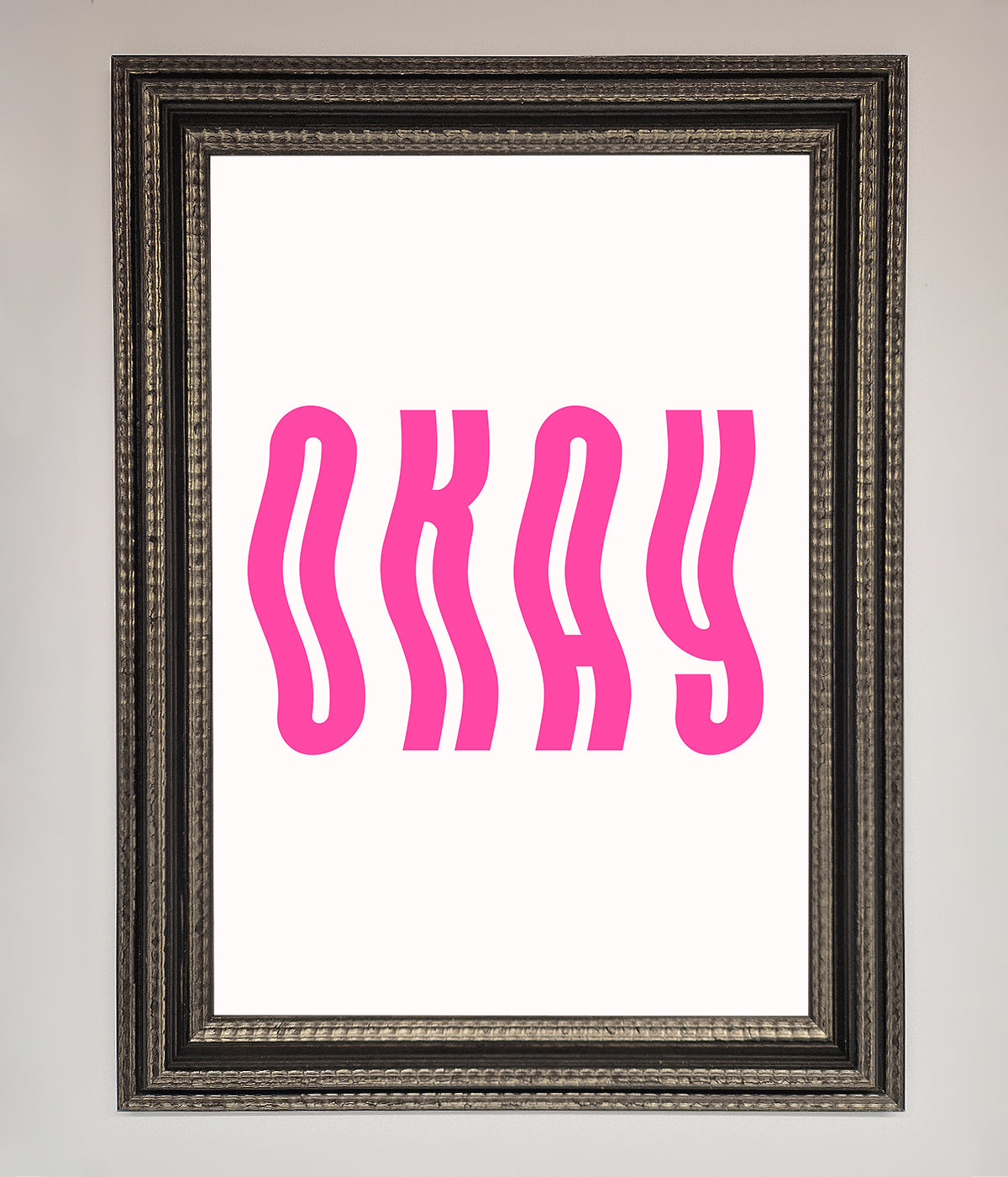 Okay Framed Poster print