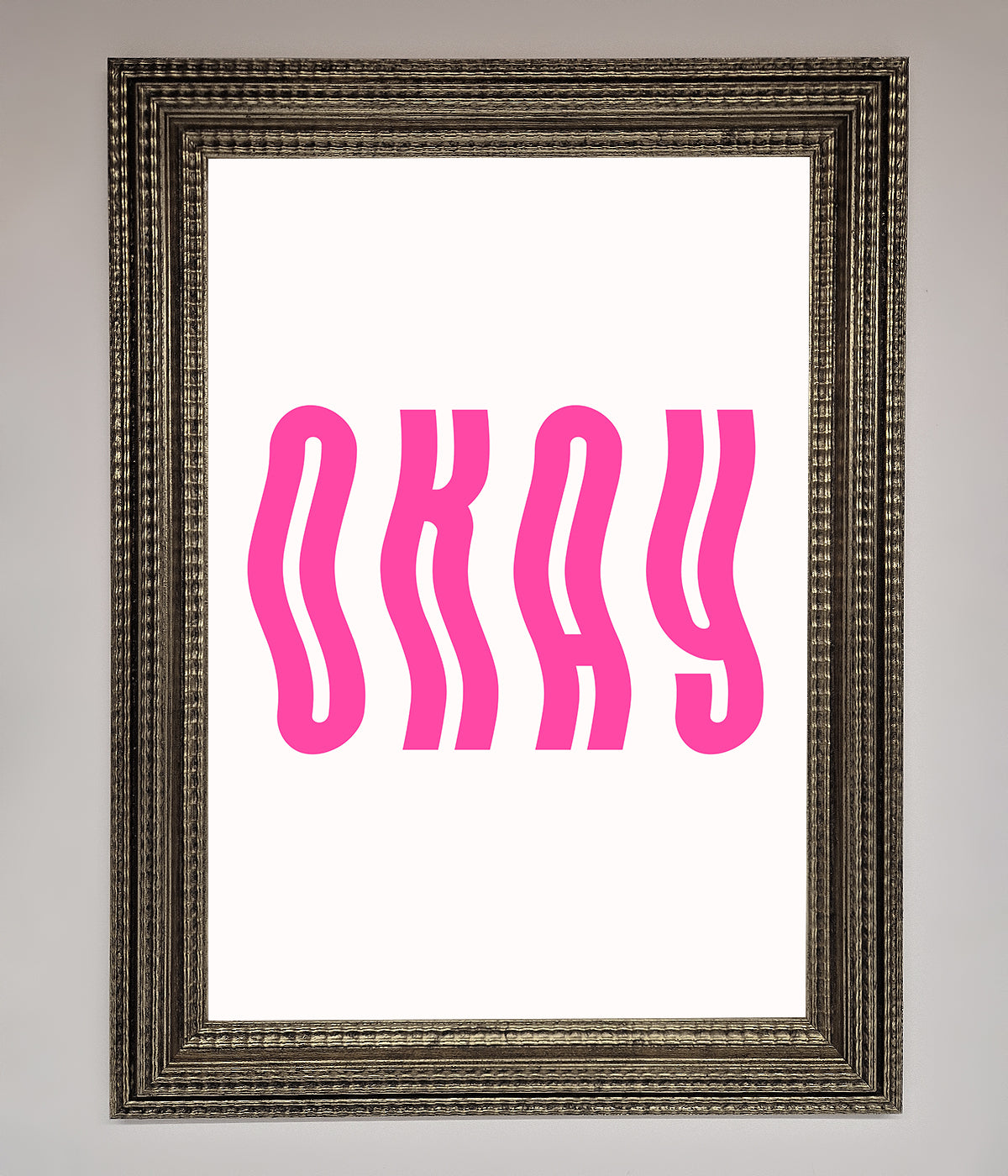 Okay Framed Poster print