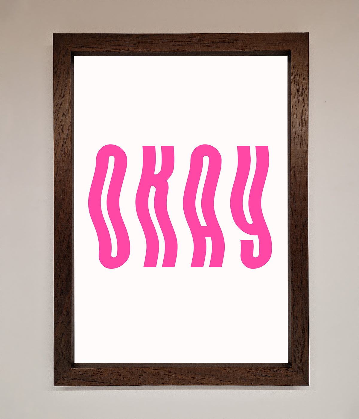 Okay Framed Poster print