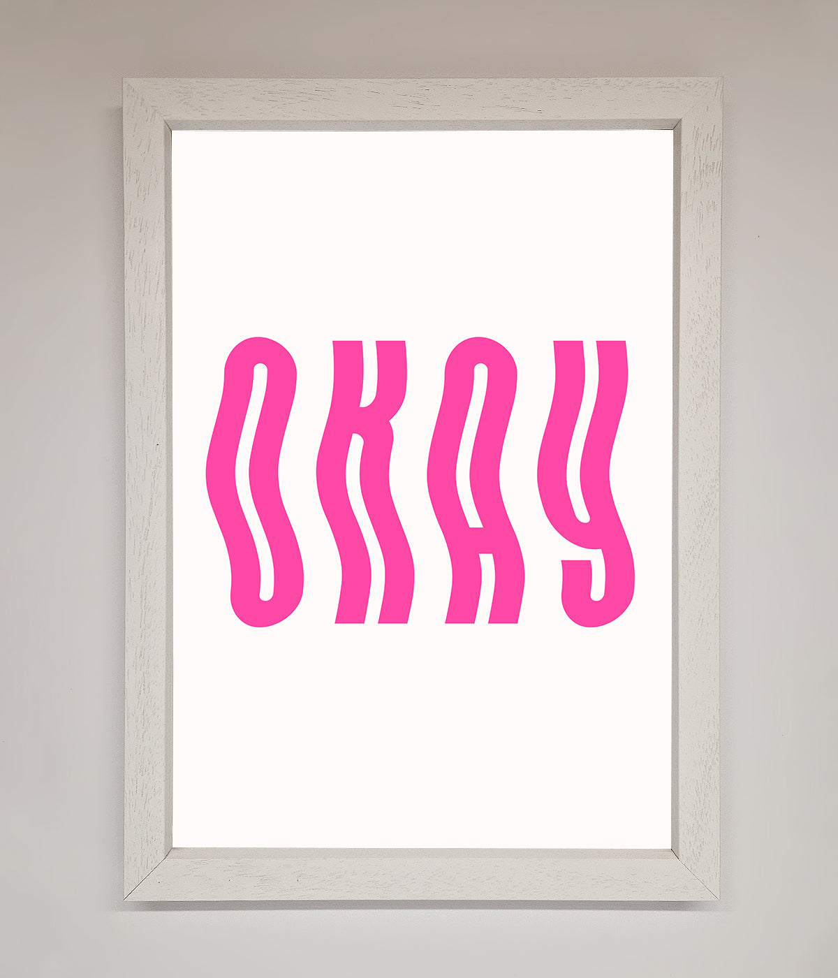 Okay Framed Poster print