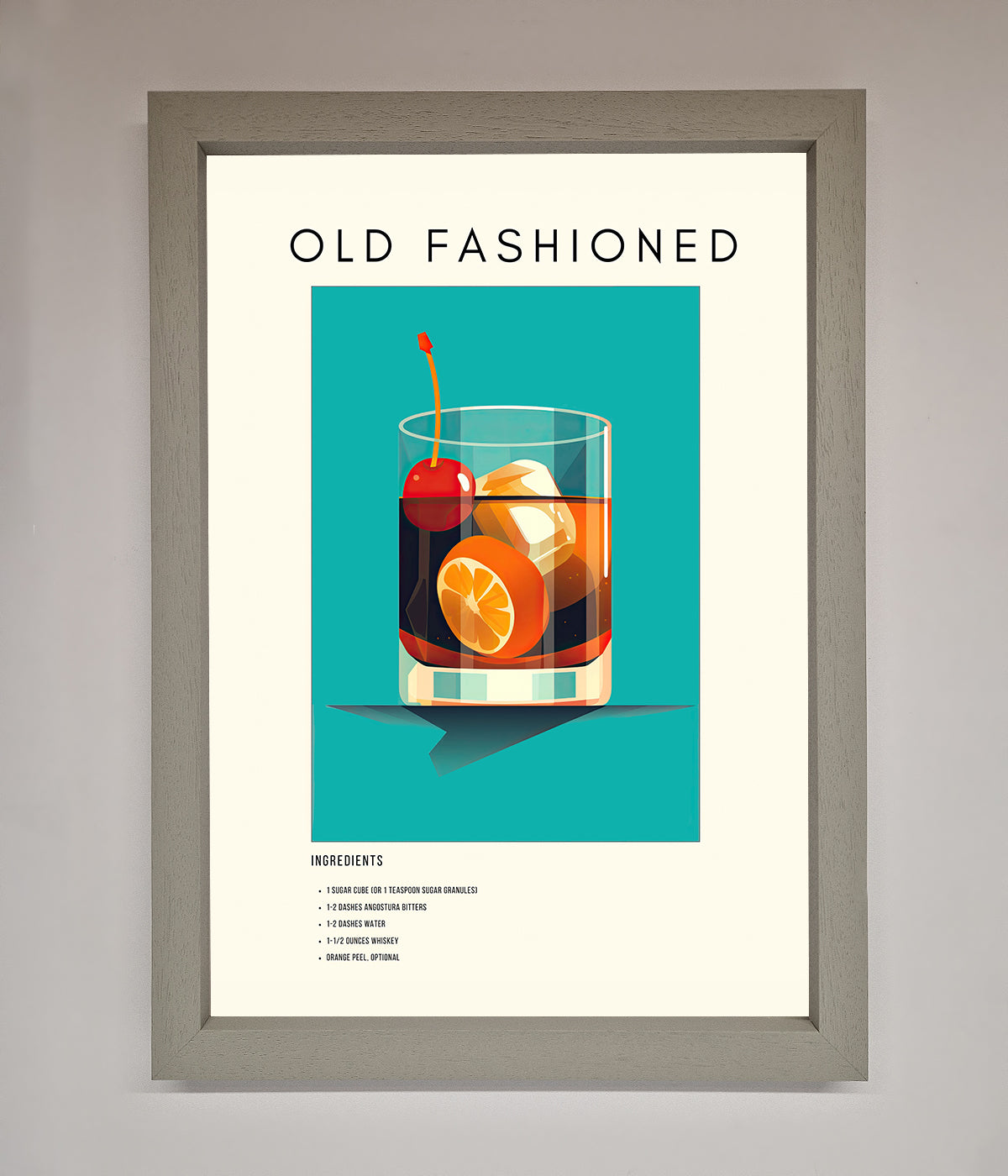 Old Fashioned Framed Print print