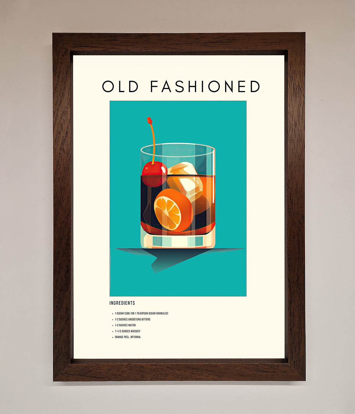 Old Fashioned Framed Print print