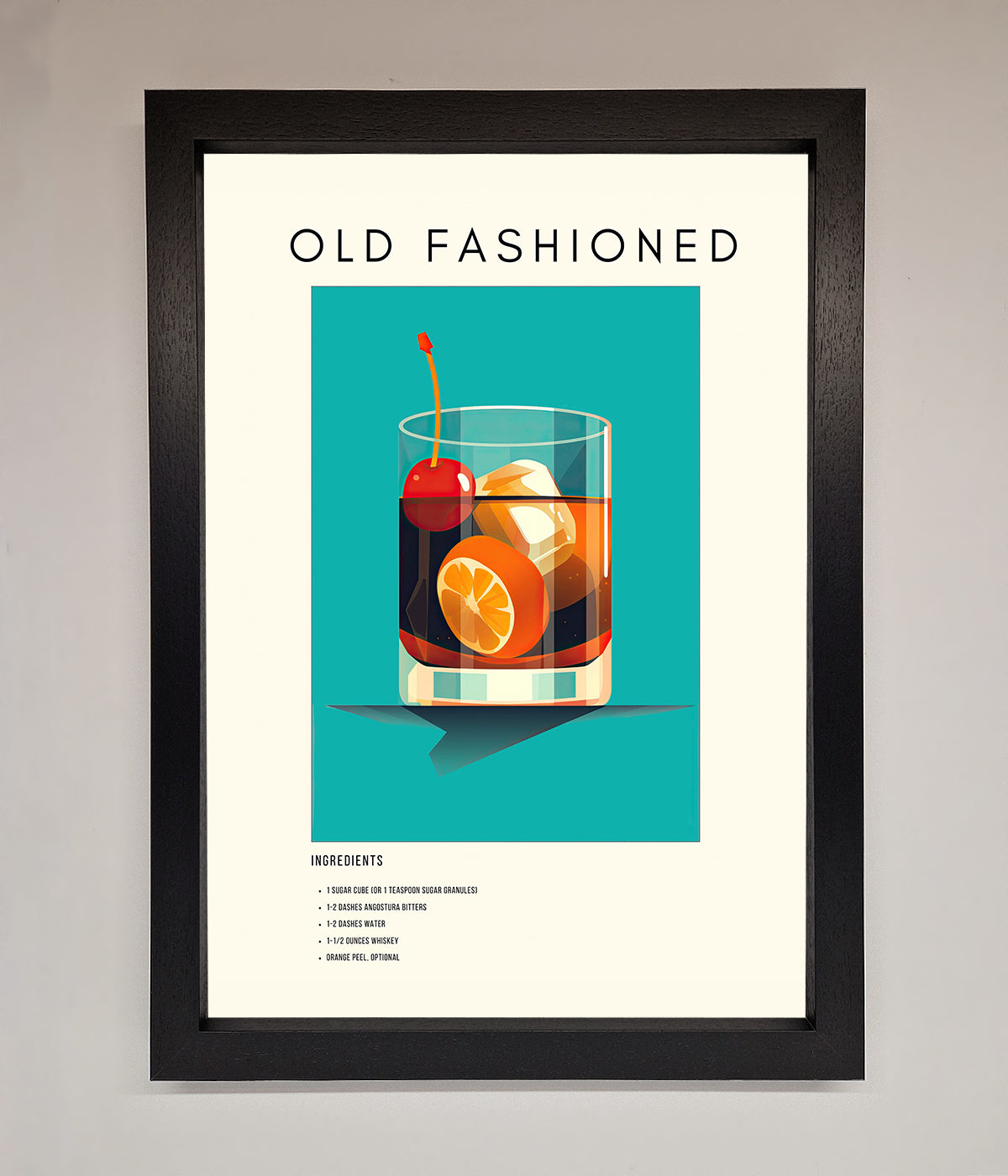 Old Fashioned Framed Print print